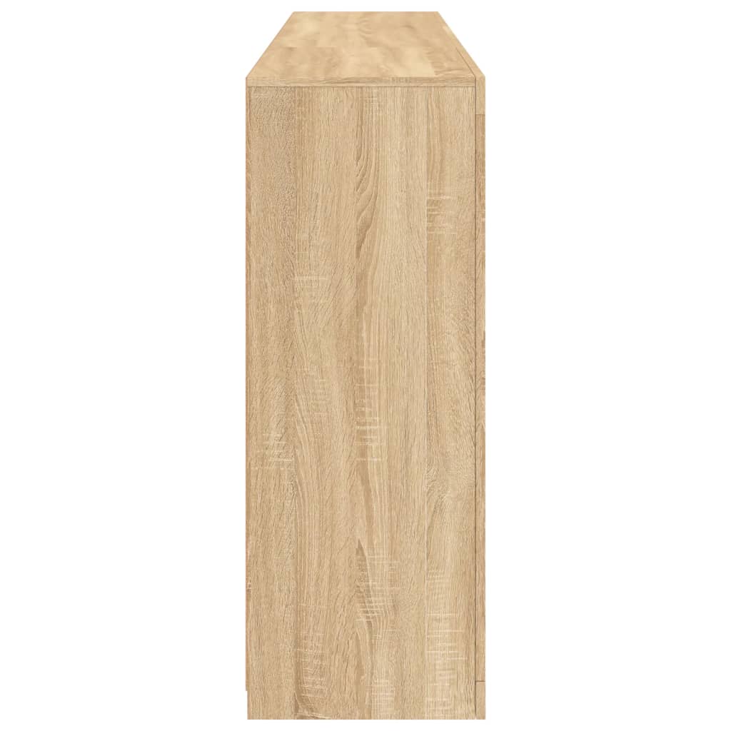 Sānu skapītis ar LED apgaismojumu, ozolkoka, 181,5x37x100 cm
