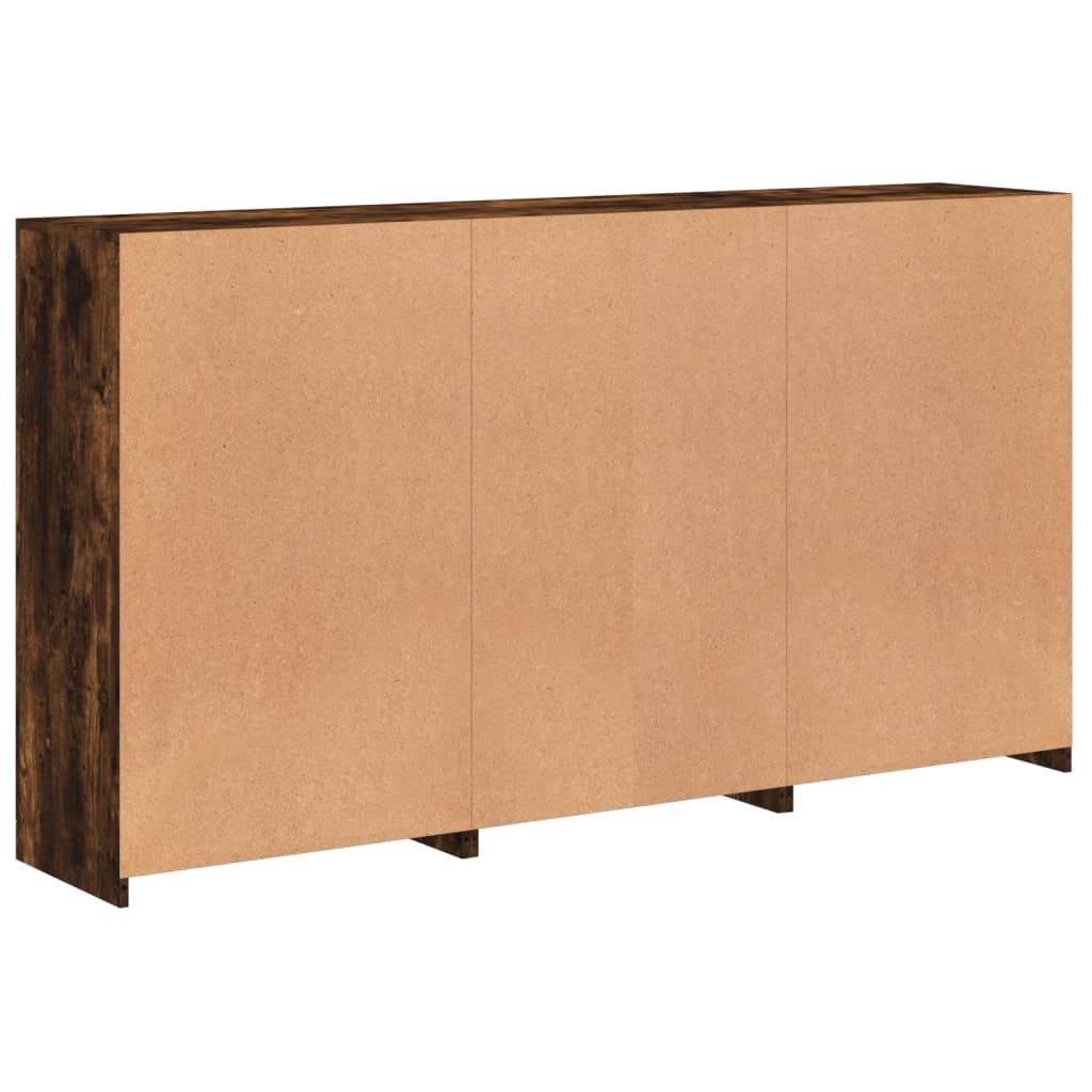 Kumode ar LED gaismām, dūmu krāsa, 181,5x37x100 cm