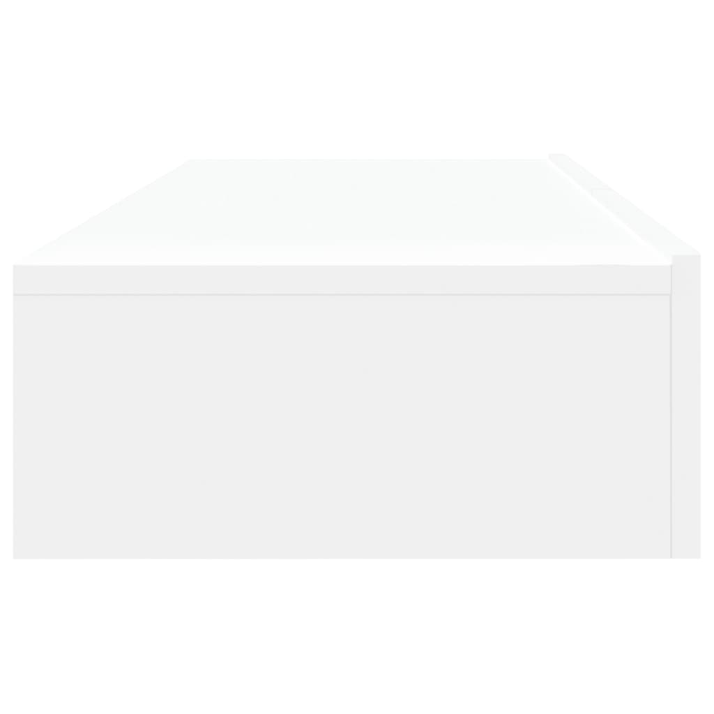 TV spintelės su LED lemputėmis, 2vnt., baltos, 60x35x15,5cm