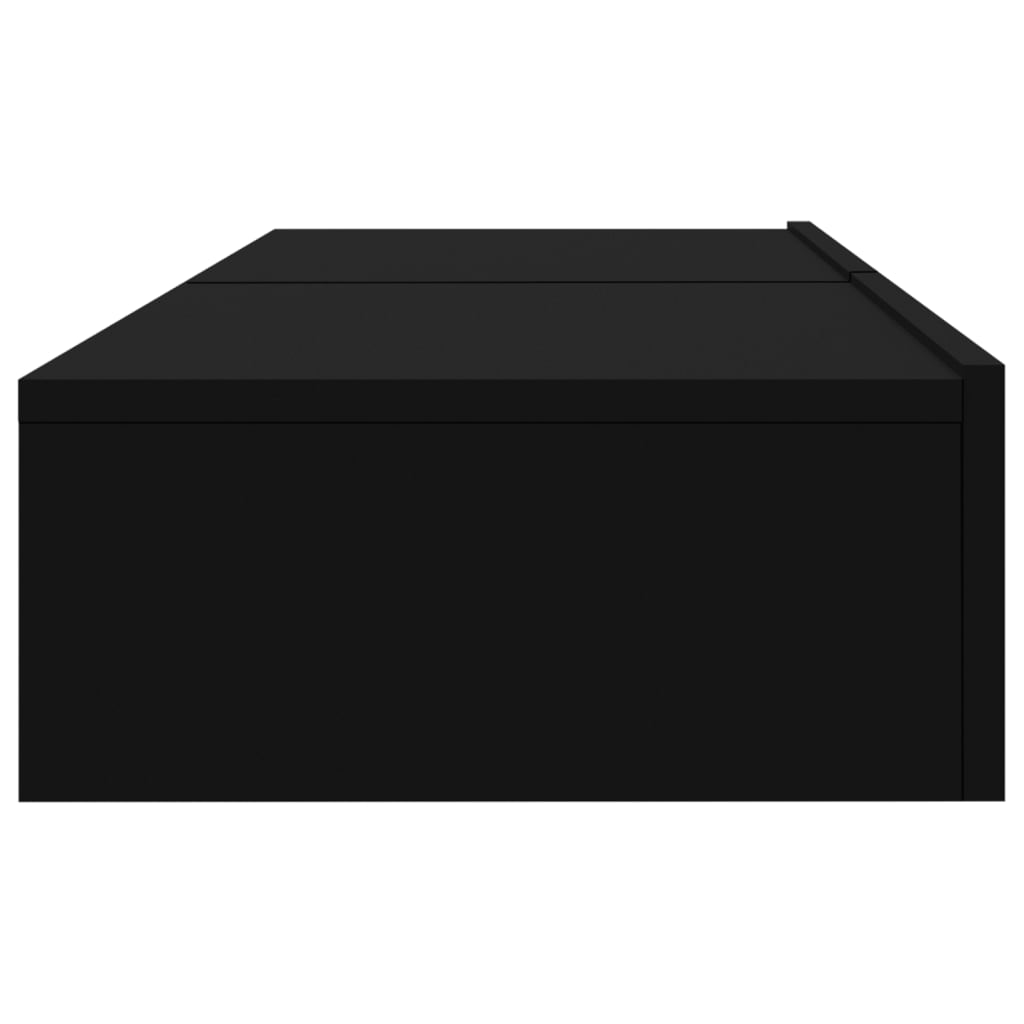 TV spintelės su LED lemputėmis, 2vnt., juodos, 60x35x15,5cm