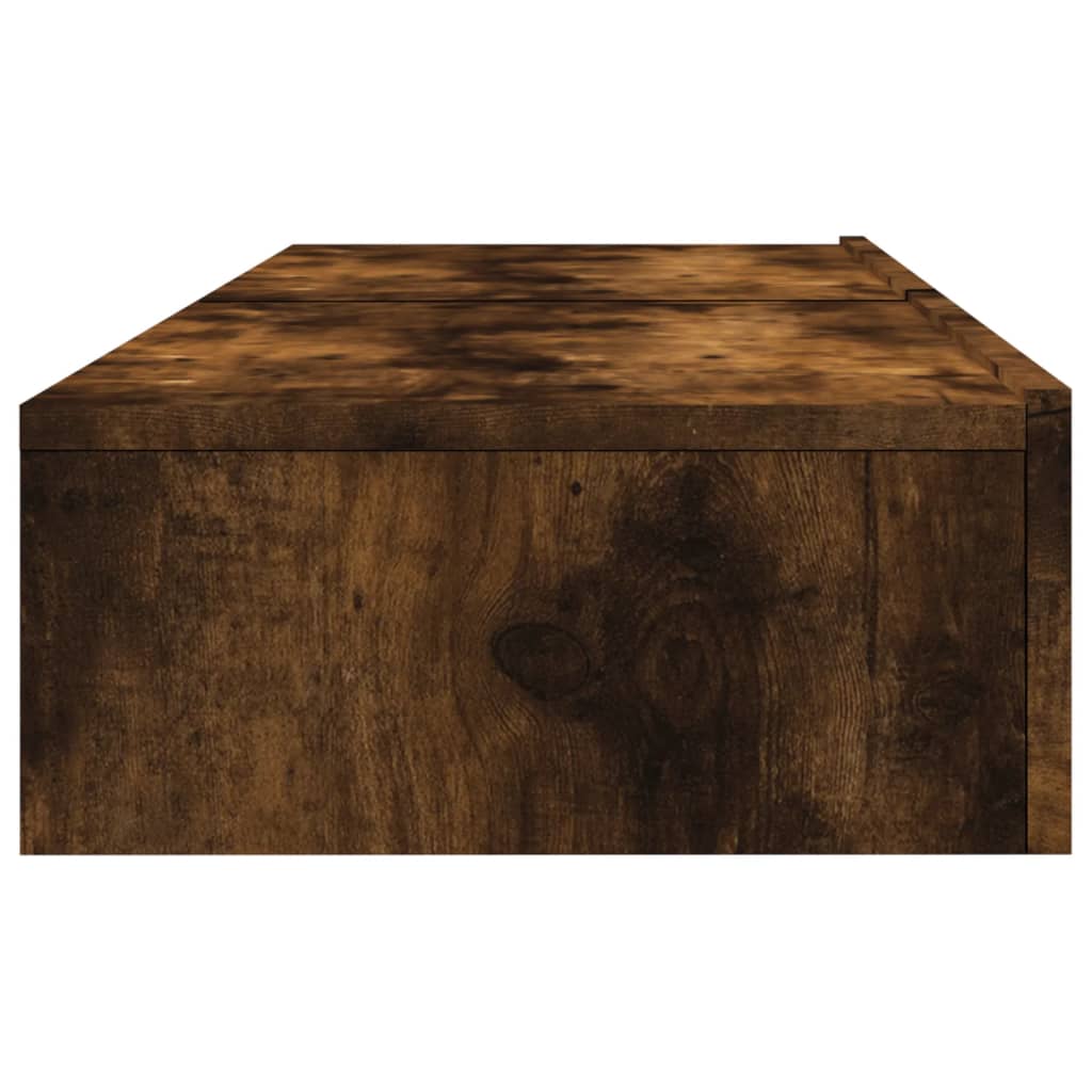 TV Cabinets with LED Lights, 2 pcs., Smoked, 60x35x15.5cm
