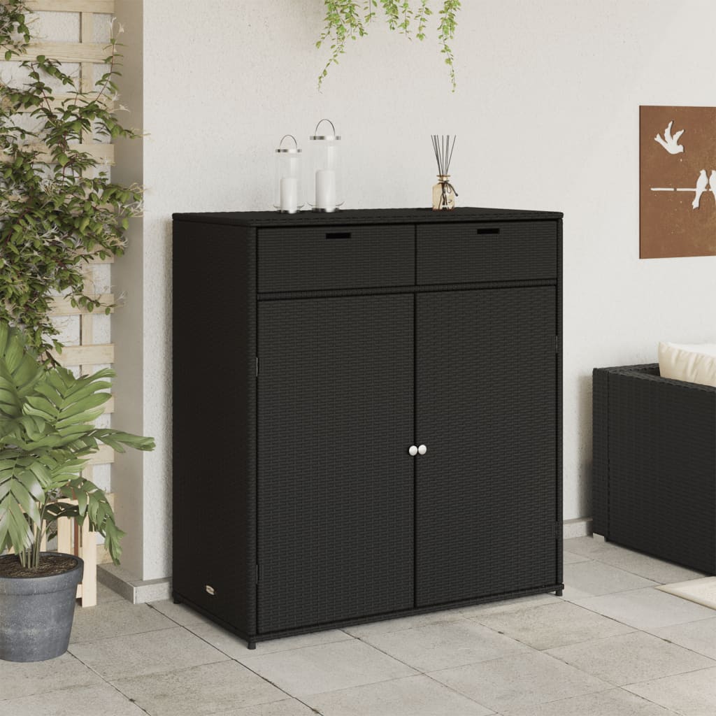 Sodo spintelė BRUSE, juoda, 105cm.