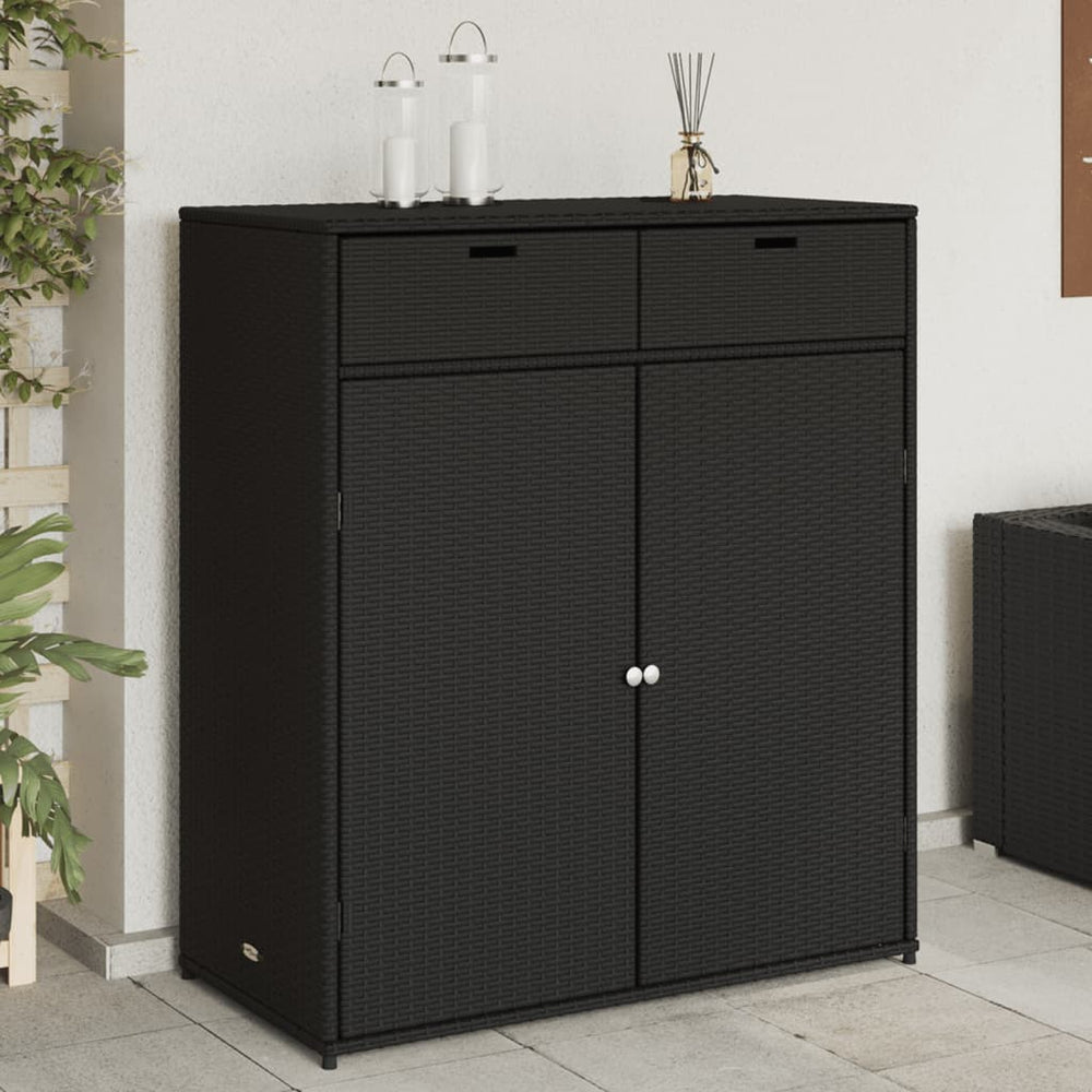 Sodo spintelė BRUSE, juoda, 105cm.