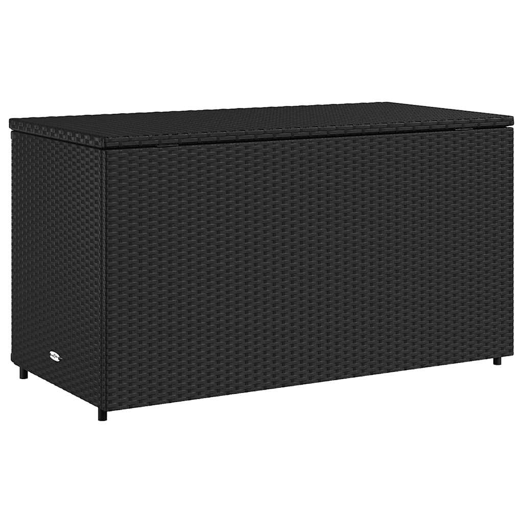 Sodo spintelė daiktams, juoda, 110x55x60,5cm, poliratanas