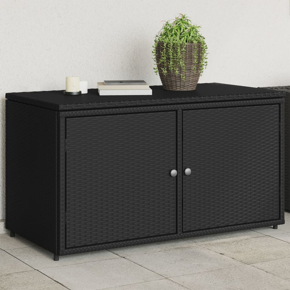 Sodo spintelė BRUSE, juoda, 110cm.