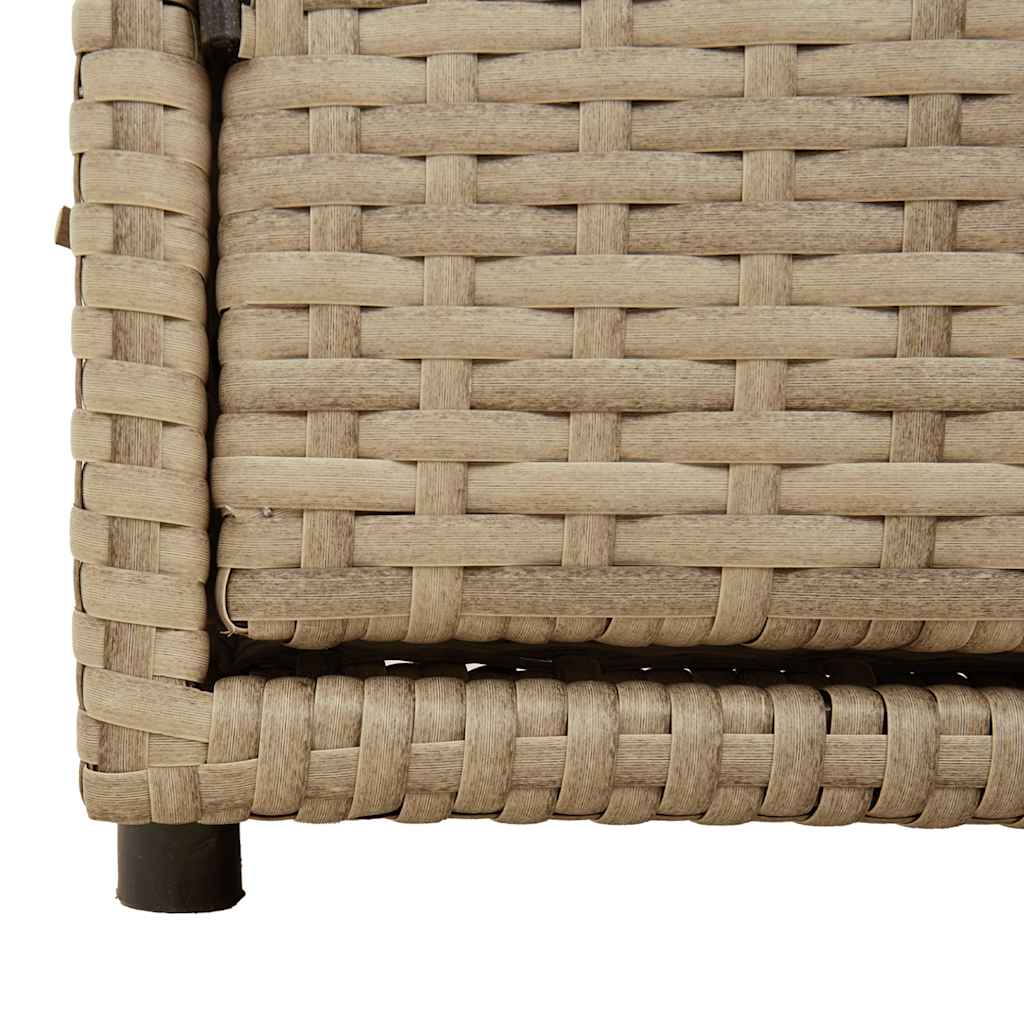 Sodo spintelė daiktams, smėlio, 110x55x60,5cm, poliratanas