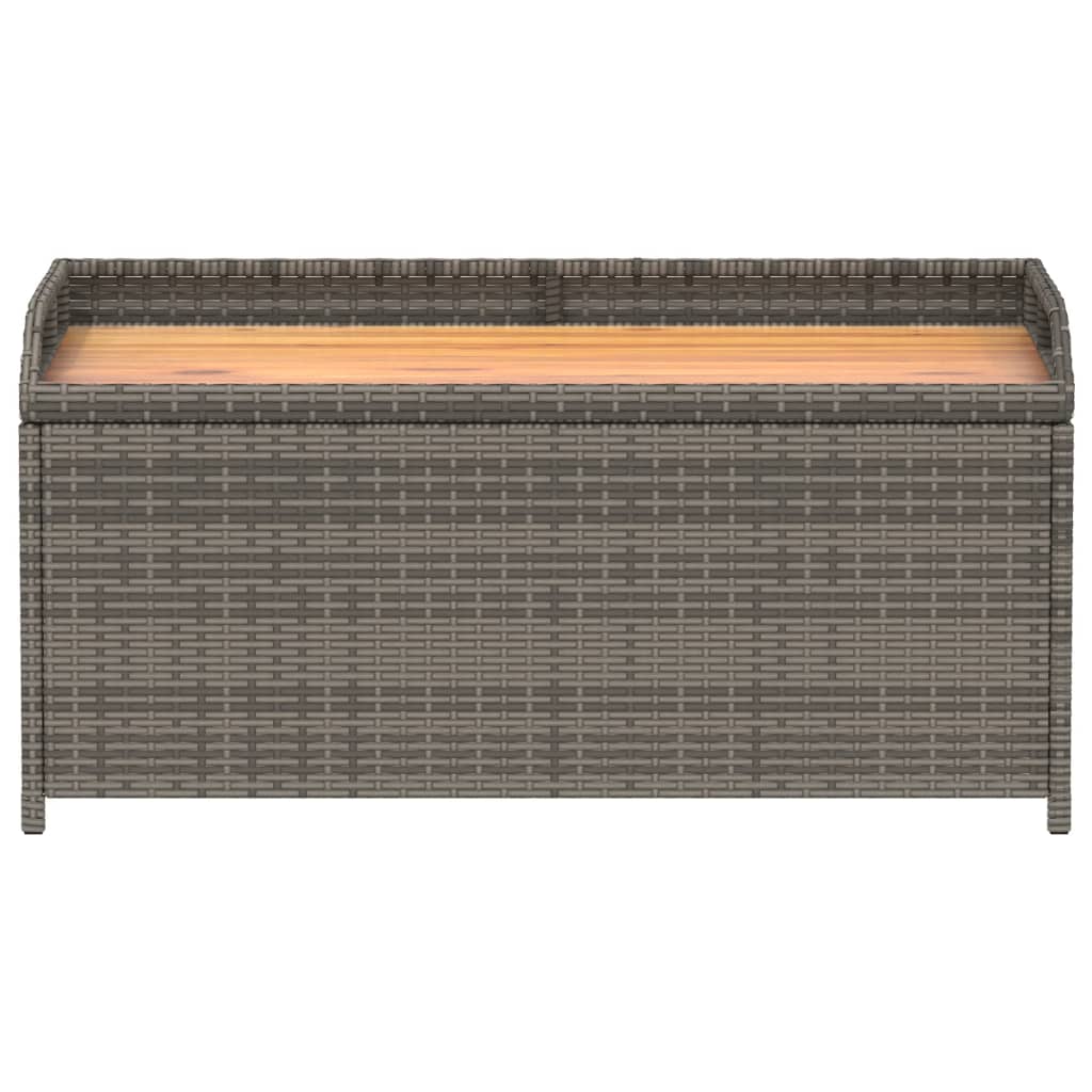 Sols-glabāšanas kaste, pelēka, 100x50x52cm, polirotangs/akācija