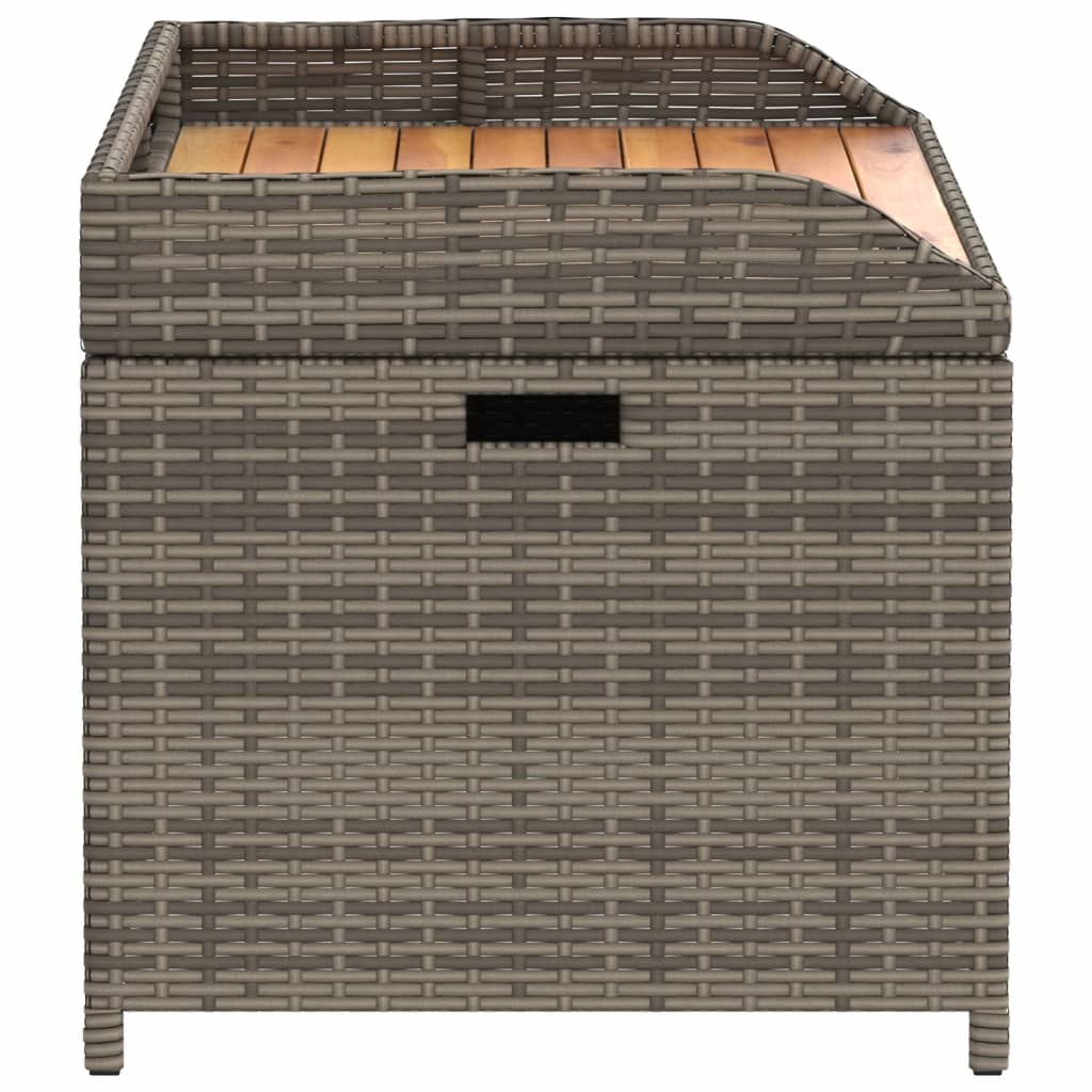 Sols-glabāšanas kaste, pelēka, 100x50x52cm, polirotangs/akācija
