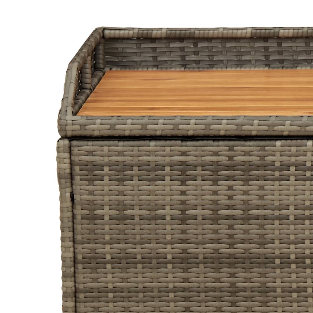 Sols-glabāšanas kaste, pelēka, 100x50x52cm, polirotangs/akācija