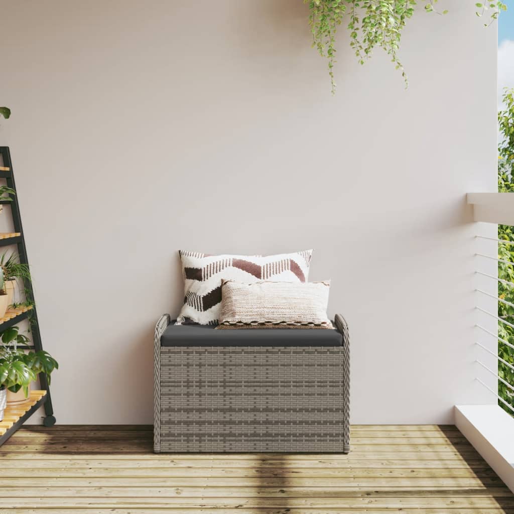 Sols-glabāšanas kaste, pelēka, 80x51x52cm, polirotangs