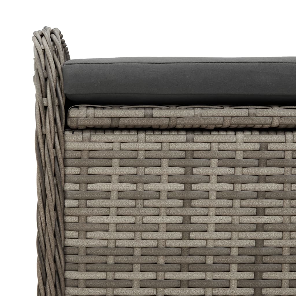 Sols-glabāšanas kaste, pelēka, 80x51x52cm, polirotangs