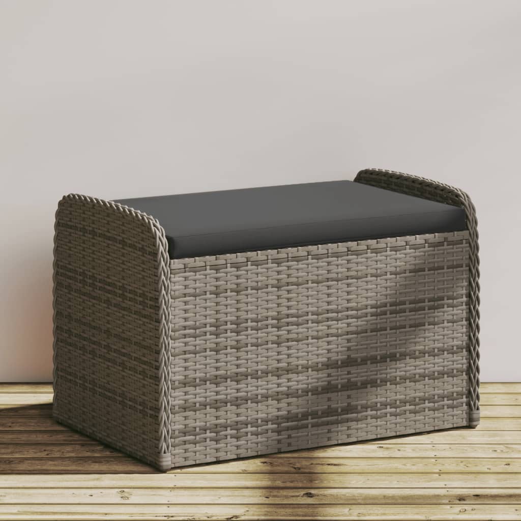 Sols-glabāšanas kaste, pelēka, 80x51x52cm, polirotangs