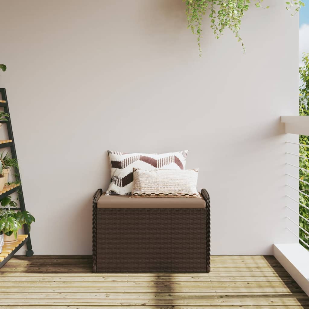 Sols-glabāšanas kaste, brūna, 80x51x52cm, polirotangs