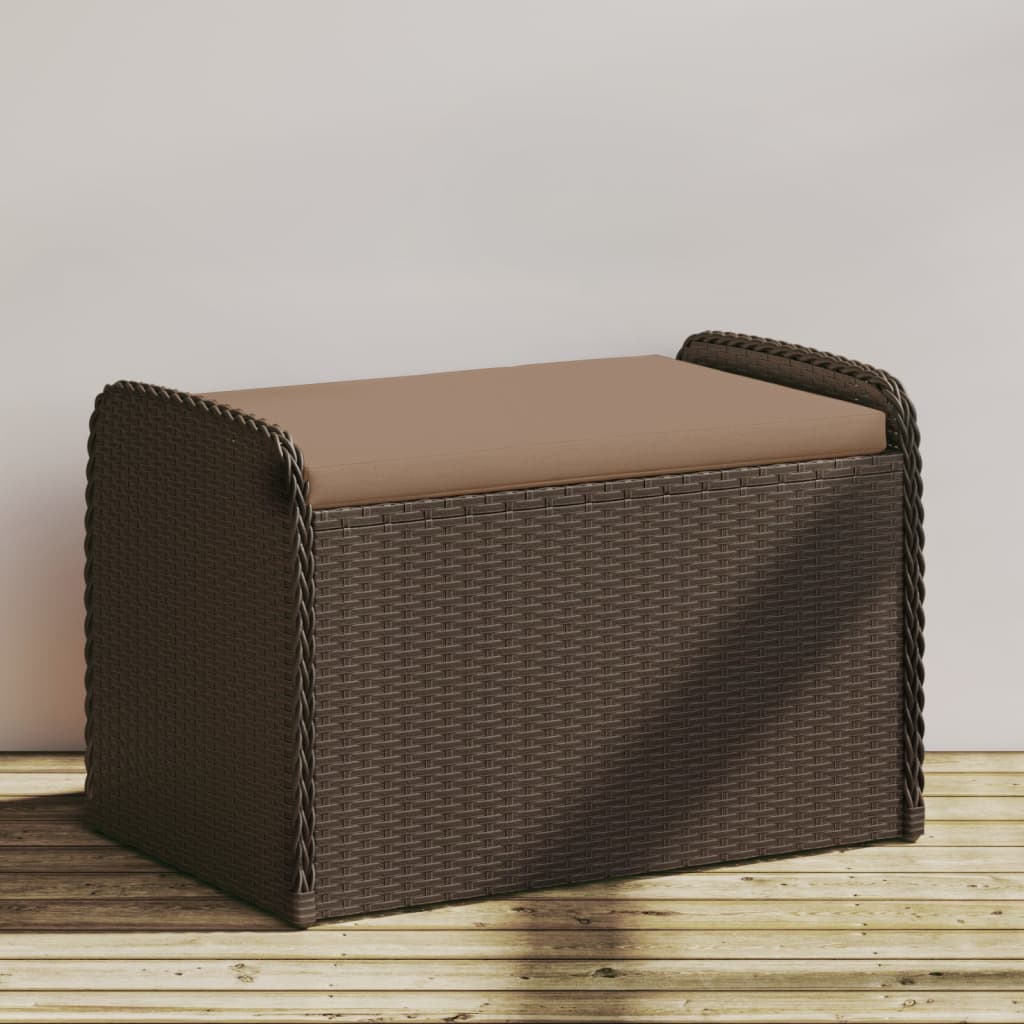 Sols-glabāšanas kaste, brūna, 80x51x52cm, polirotangs
