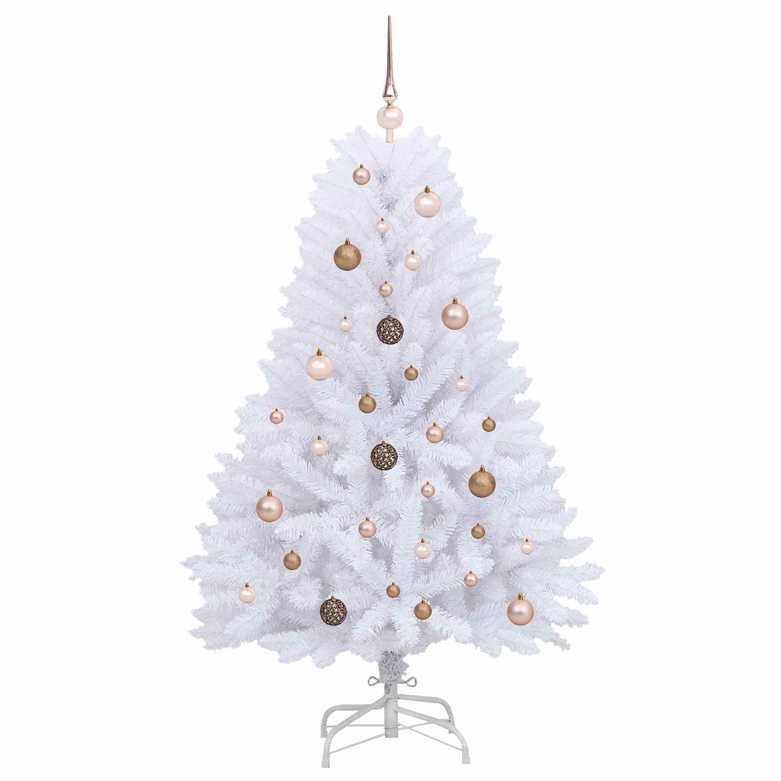 Dirbtinė Kalėdų eglutė Balta 80 x 80 x 150 cm PVC ir metalas
