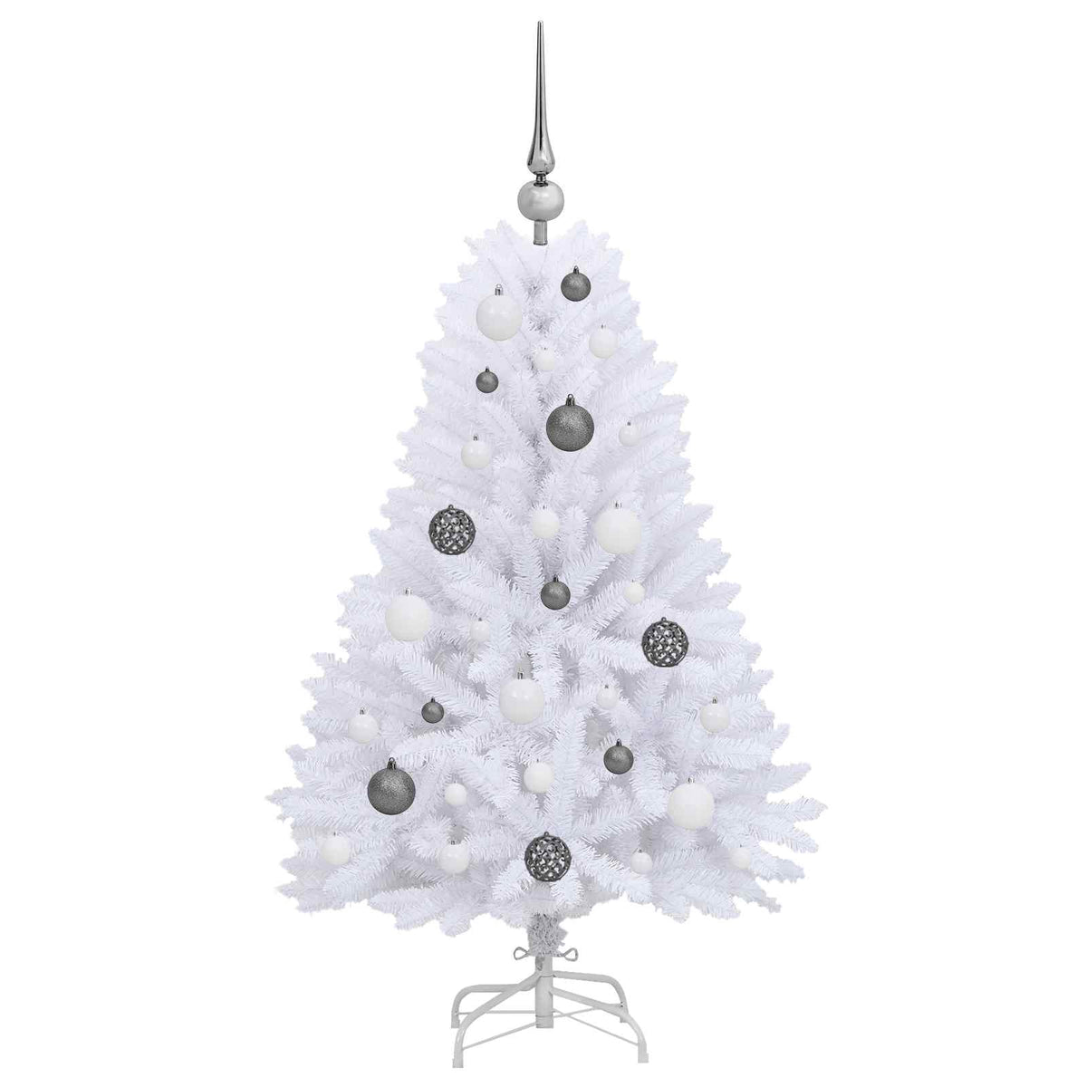 Dirbtinė Kalėdų eglutė 120 cm PVC ir Plienas Balta