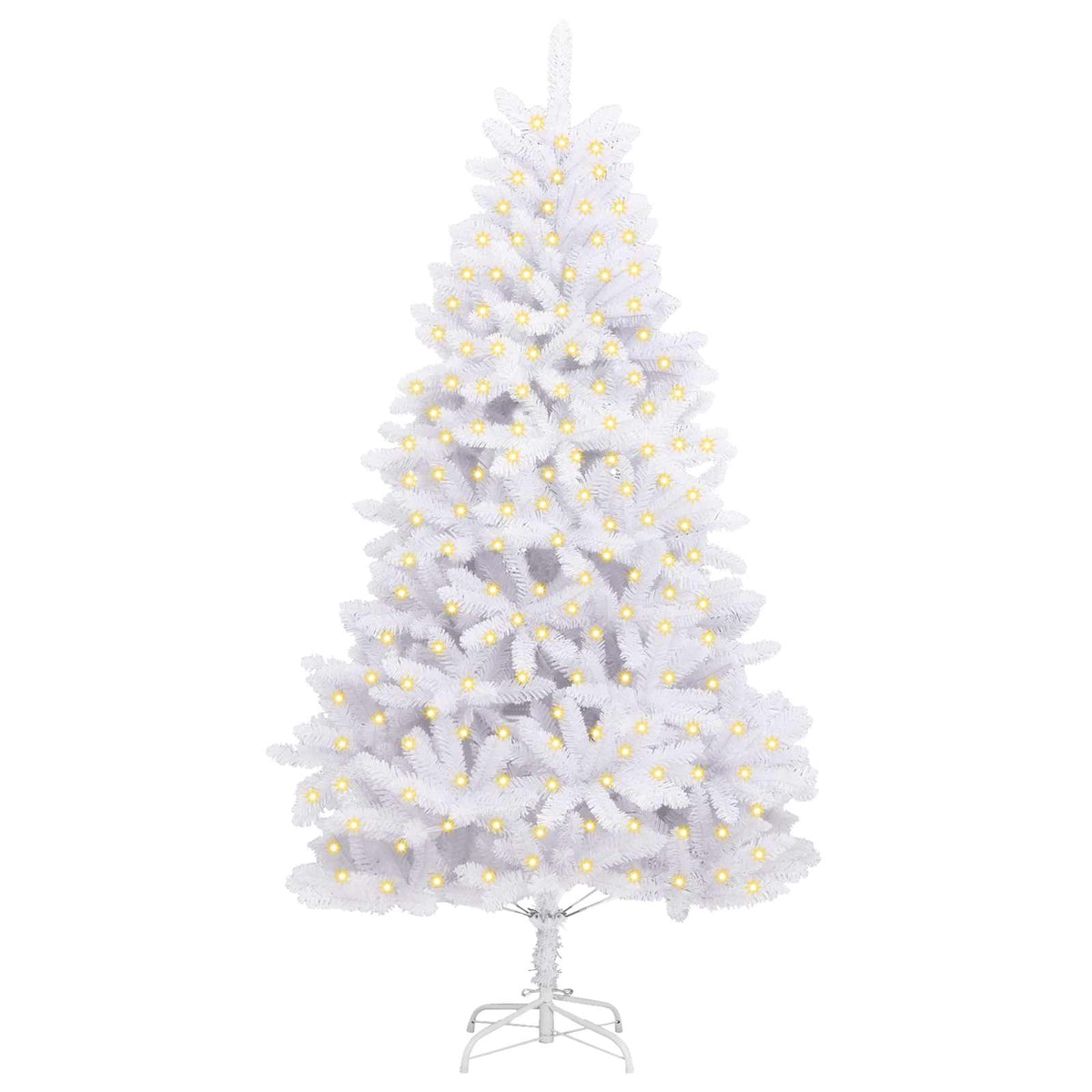 Dirbtinė Kalėdų eglutė 300 LED PVC ir Plienas Balta