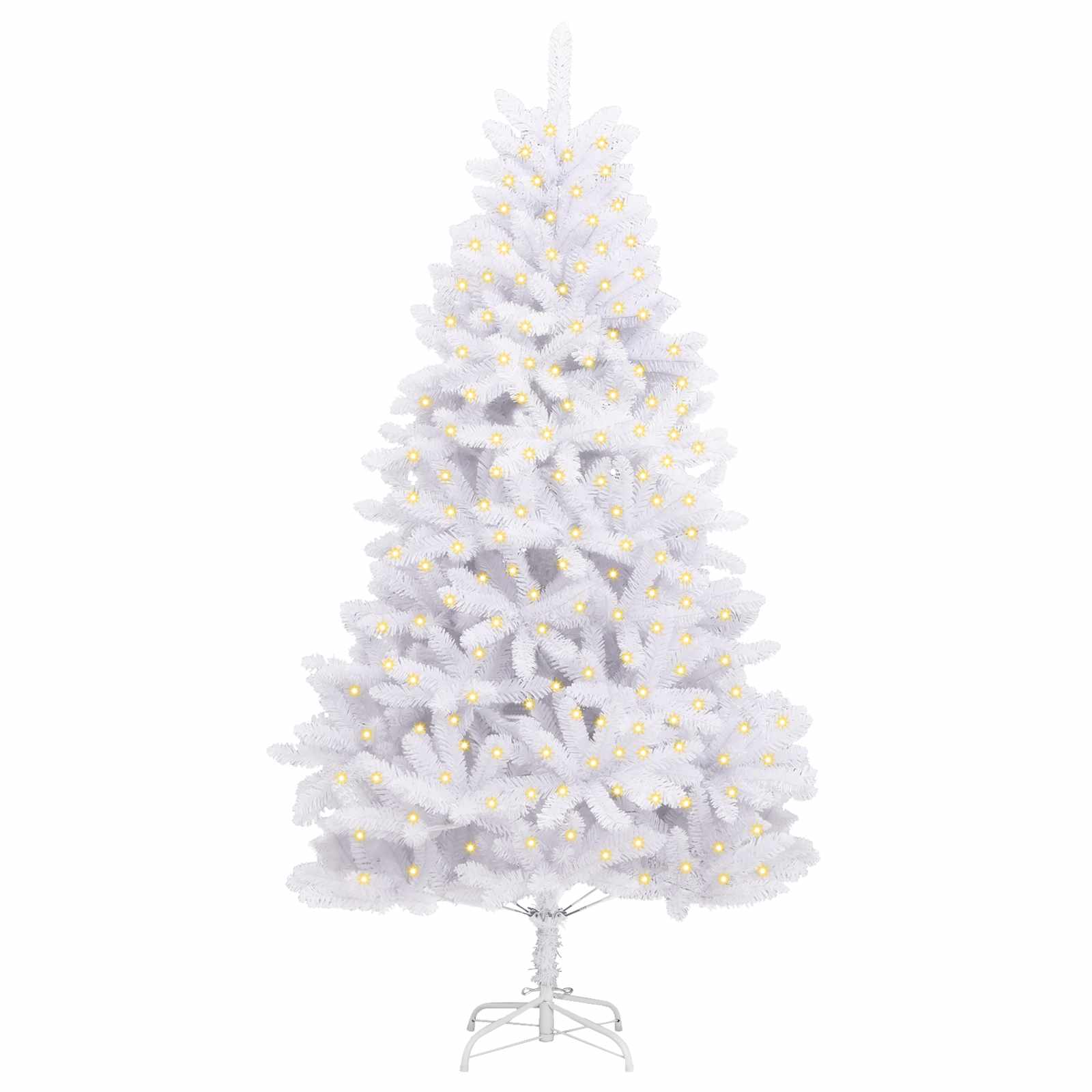 Dirbtinė Kalėdų eglutė su 300 LED Balta 270 cm PVC ir metalas