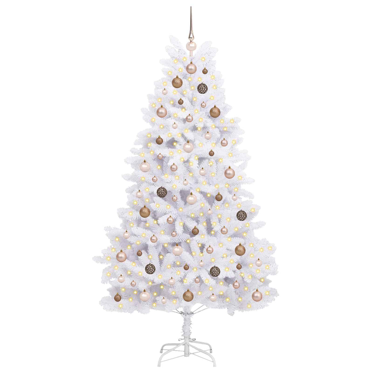 Dirbtinė Kalėdų eglutė 210 cm PVC ir Plienas Balta