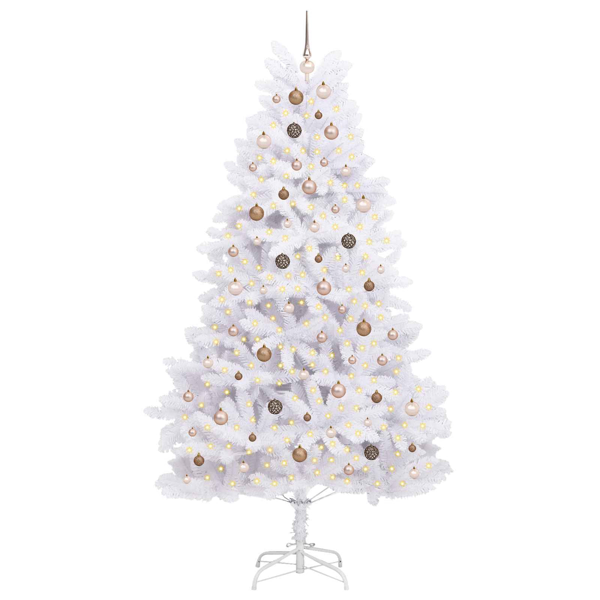 Dirbtinė Kalėdų eglutė 240 cm PVC ir Plienas Balta