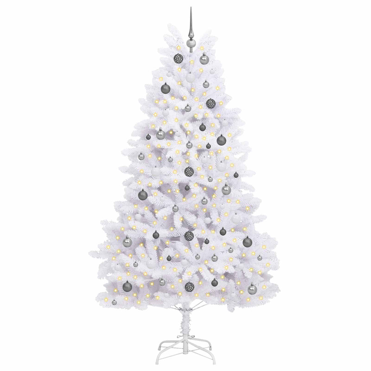 Dirbtinė Kalėdų eglutė 240 cm PVC ir Plienas Balta
