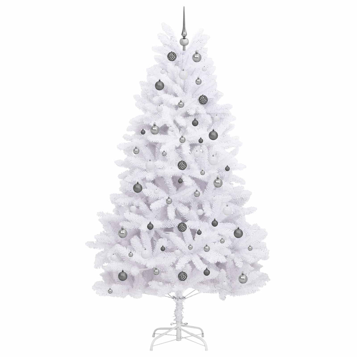 Dirbtinė Kalėdų eglutė 240 cm PVC ir Plienas Balta