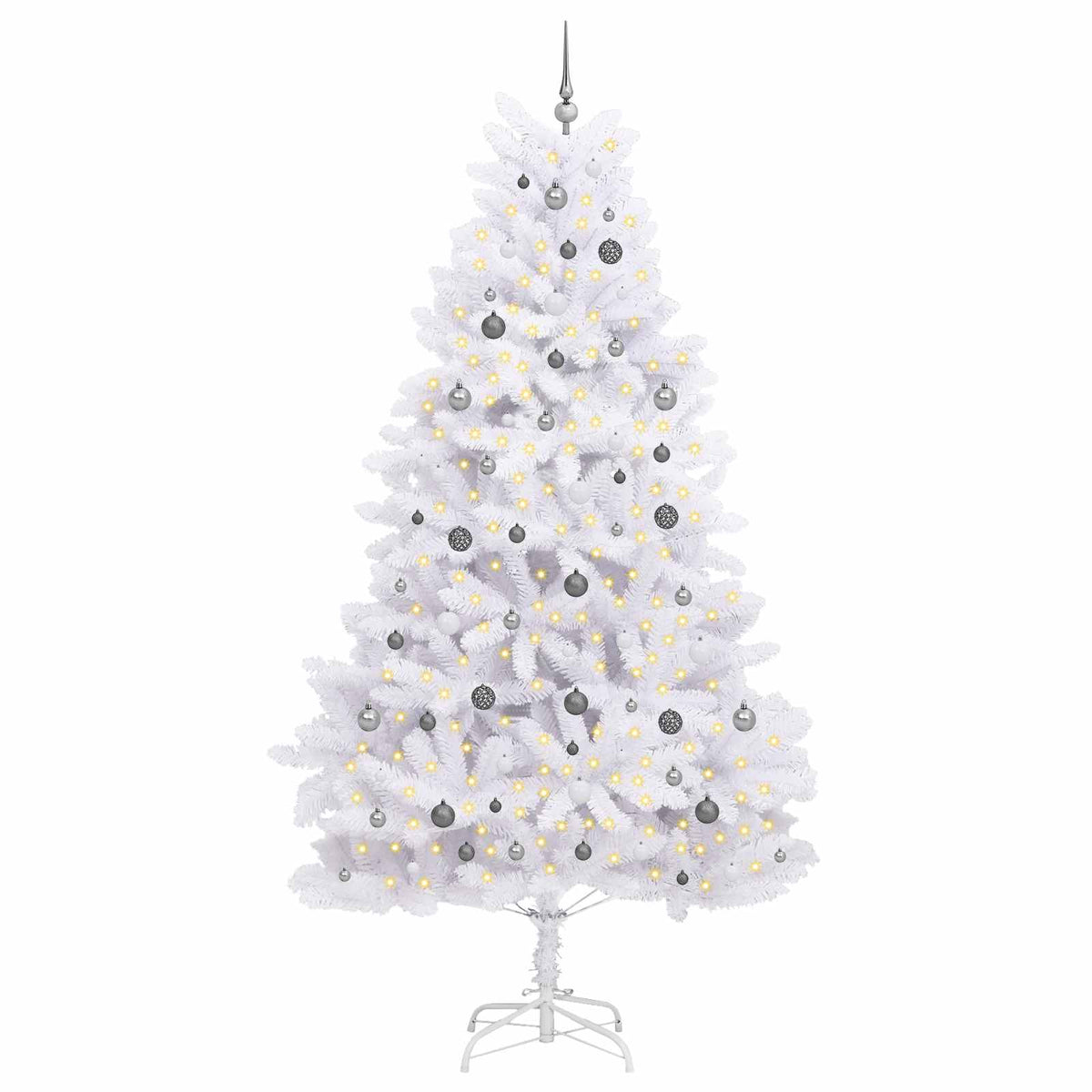 Dirbtinė Kalėdų eglutė 270 cm PVC ir Plienas Balta