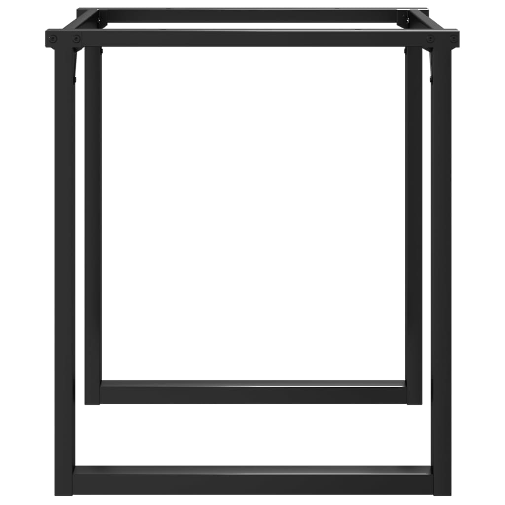 Dining table legs, 70x70x73cm, steel, O-frame