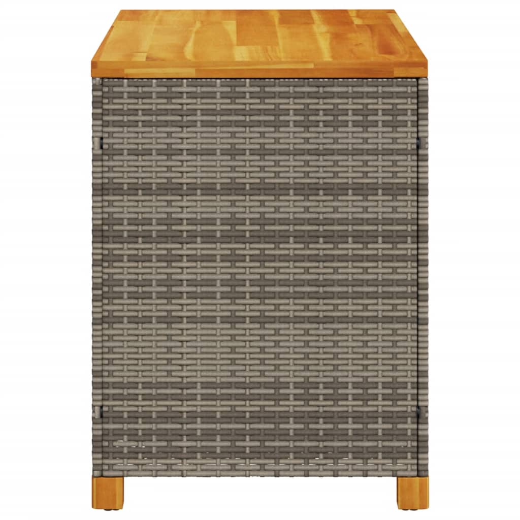 Lauko daiktadėžė, 110 cm, poliratanas ir akacija