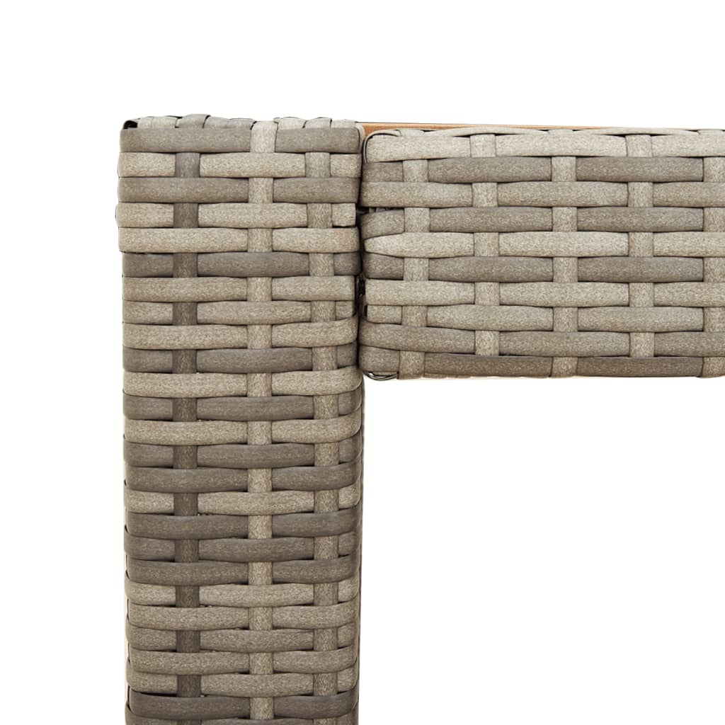 Galds ar koka virsmu, pelēks, 100x40x75cm, polirotangs