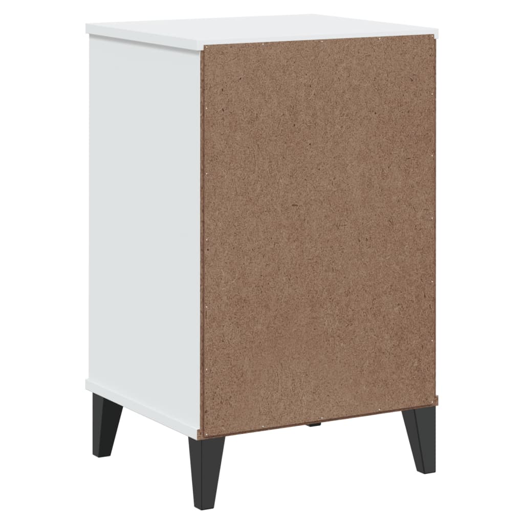 Nightstand VIKEN, white, treated wood