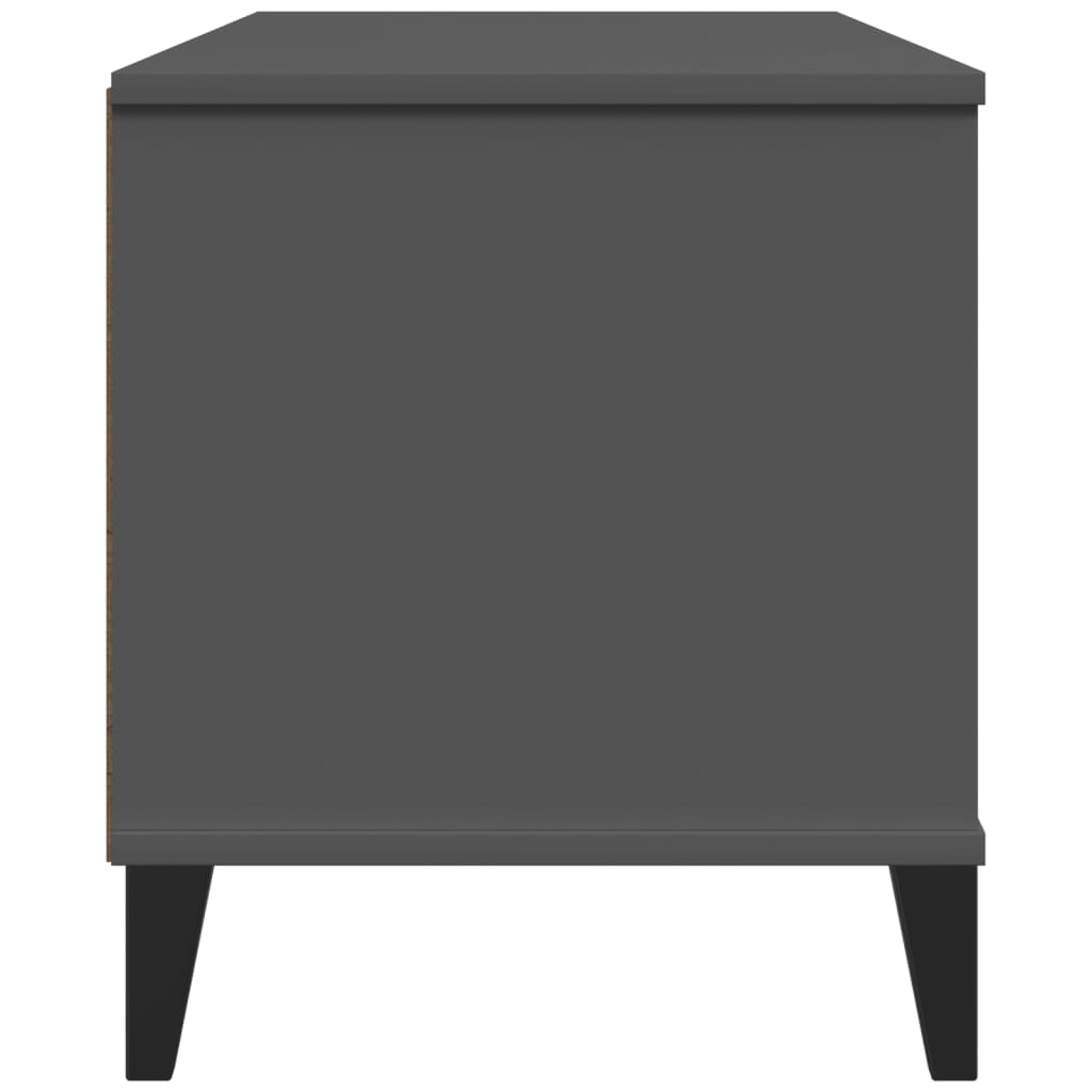 TV unit VIKEN, anthracite gray, solid pine