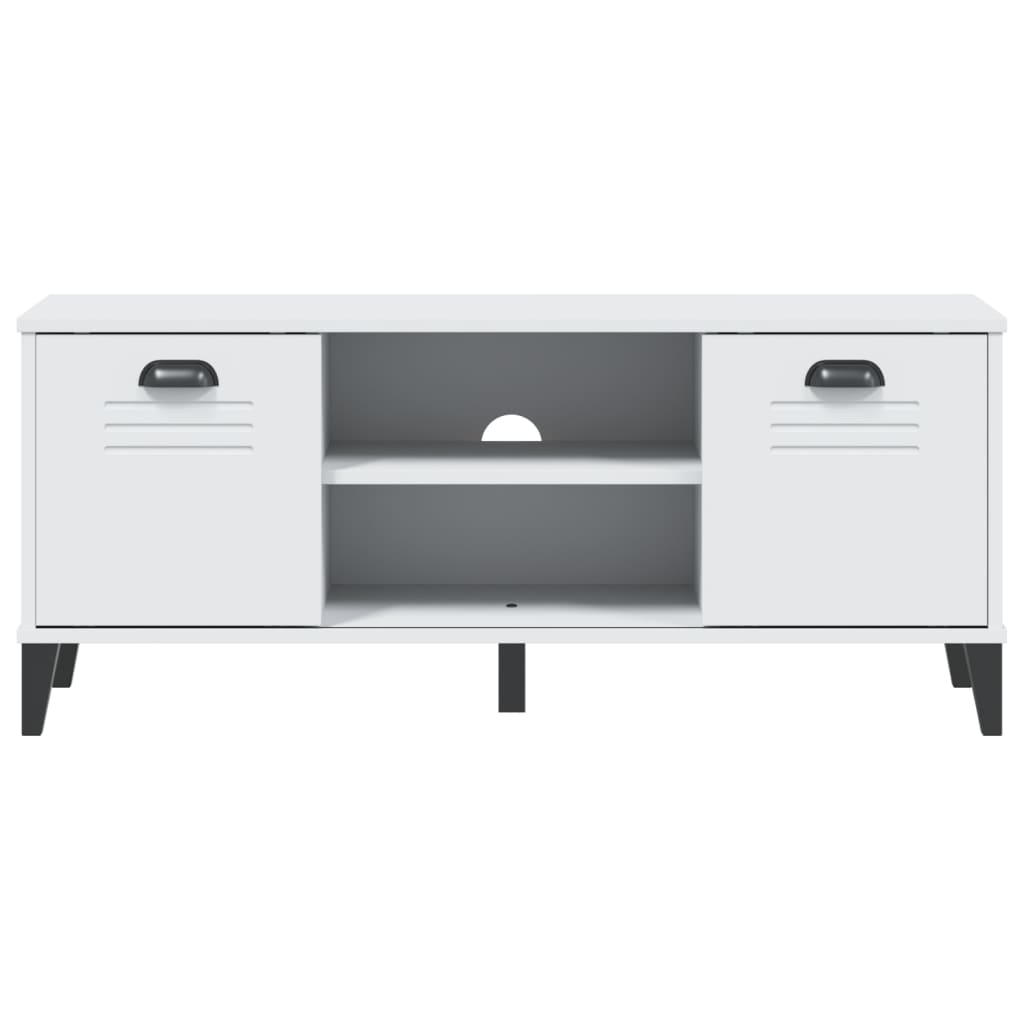 Shoe bench VIKEN, white, 106x35x45cm, solid pine
