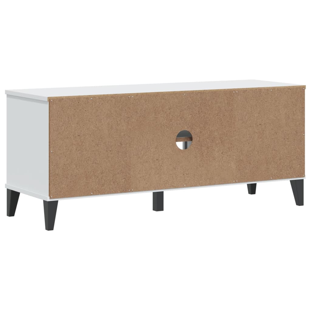Shoe bench VIKEN, white, 106x35x45cm, solid pine