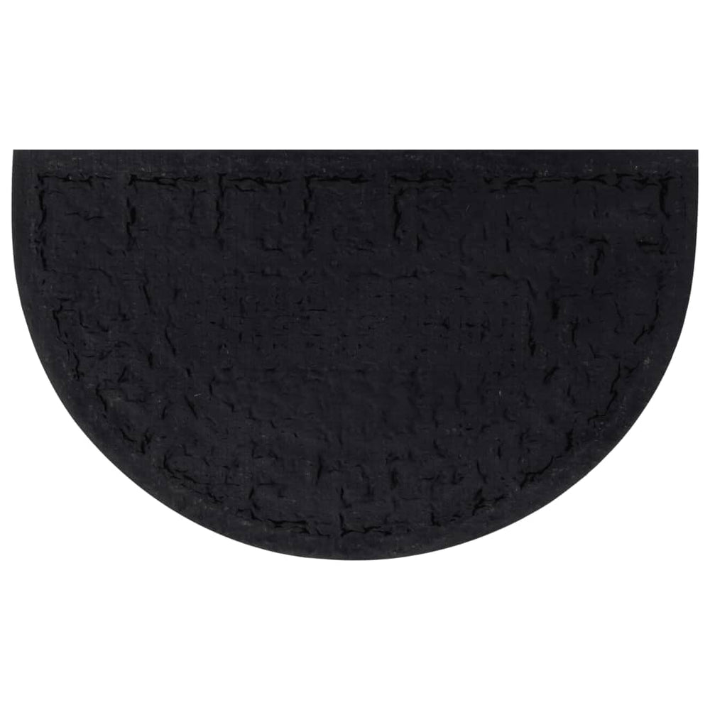 Doormat, 45x75cm, rubber and coconut fiber, semi-circular