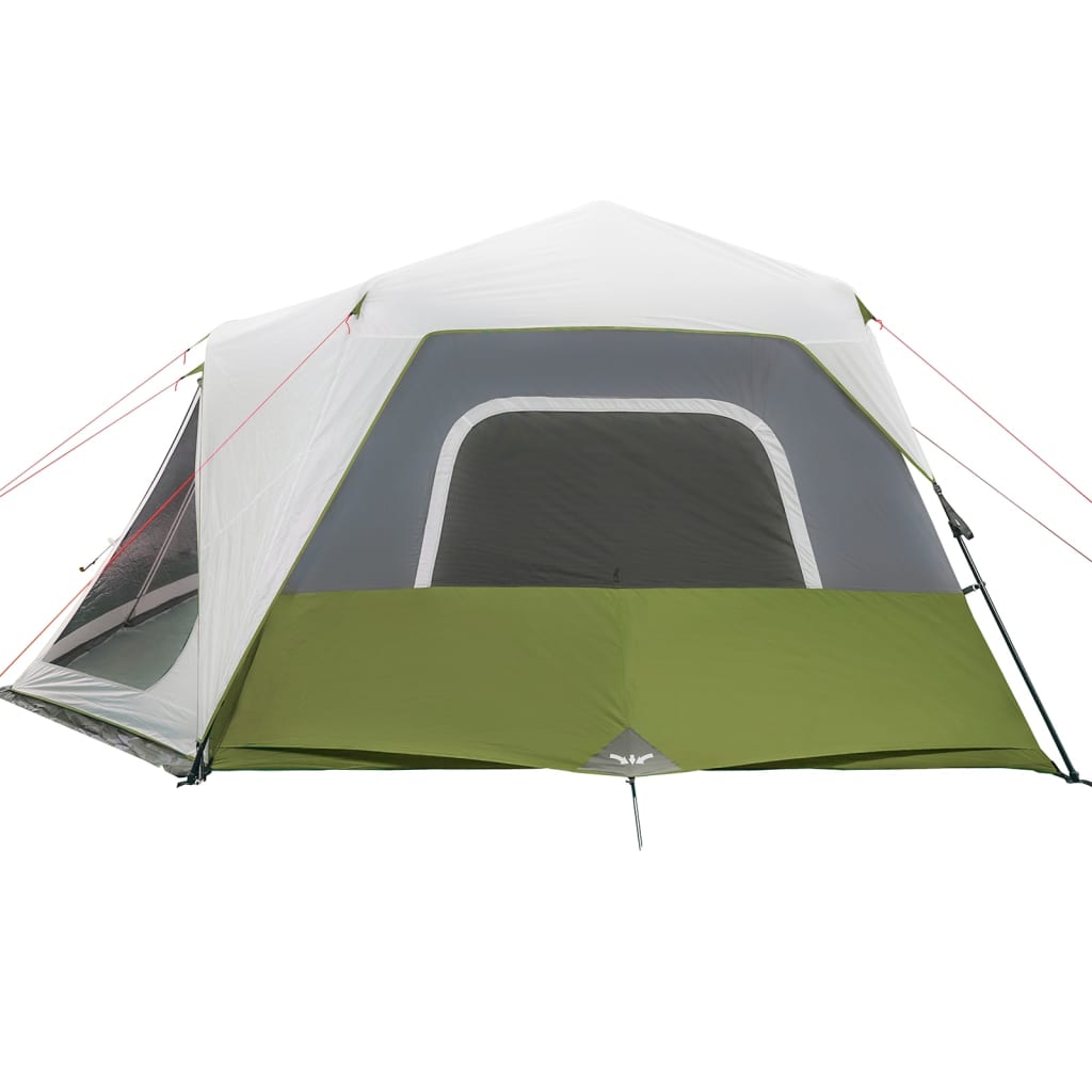 Family tent with LED, green, 10-person, quick-release