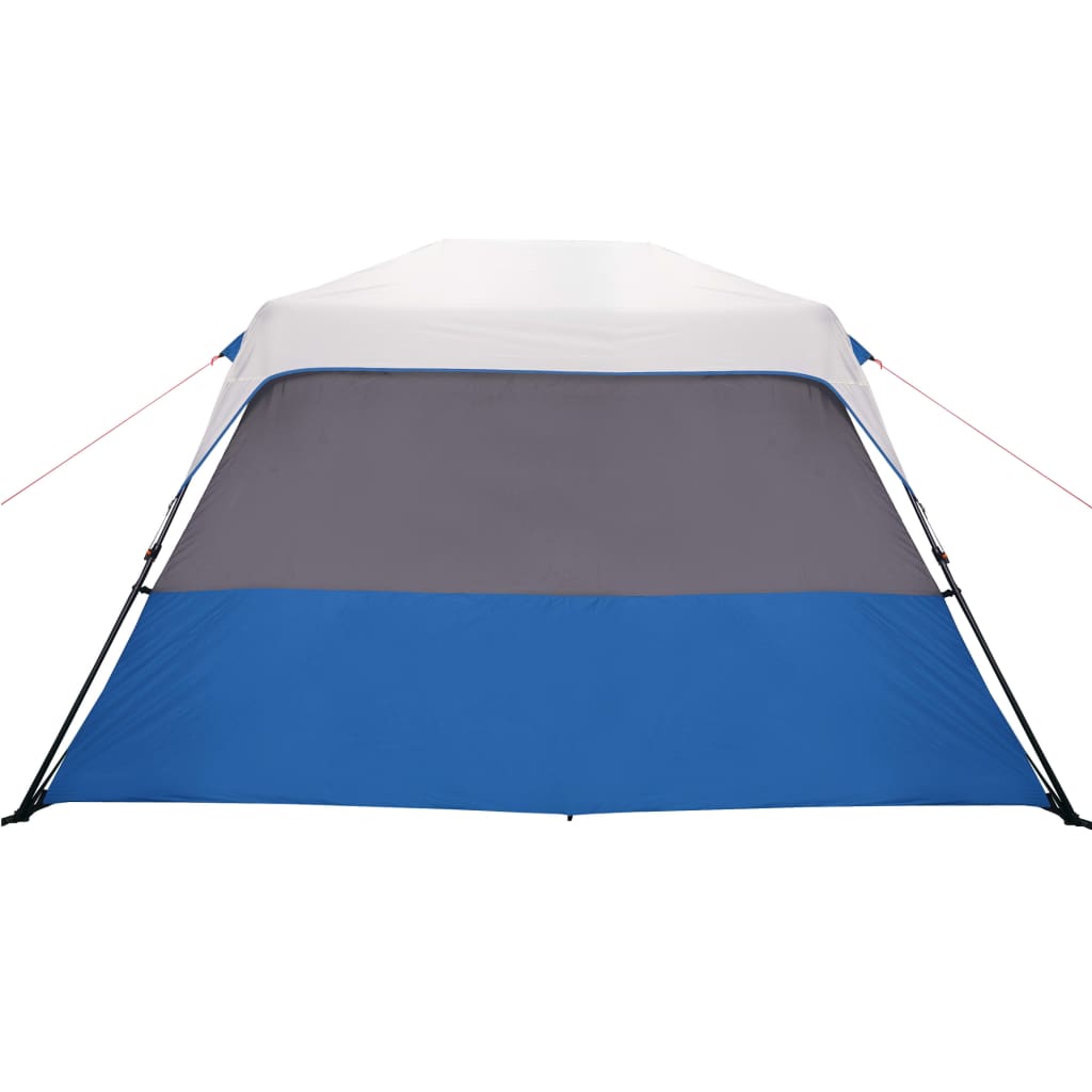 Family Tent with LED, Blue, Six-Person, Quick-Release