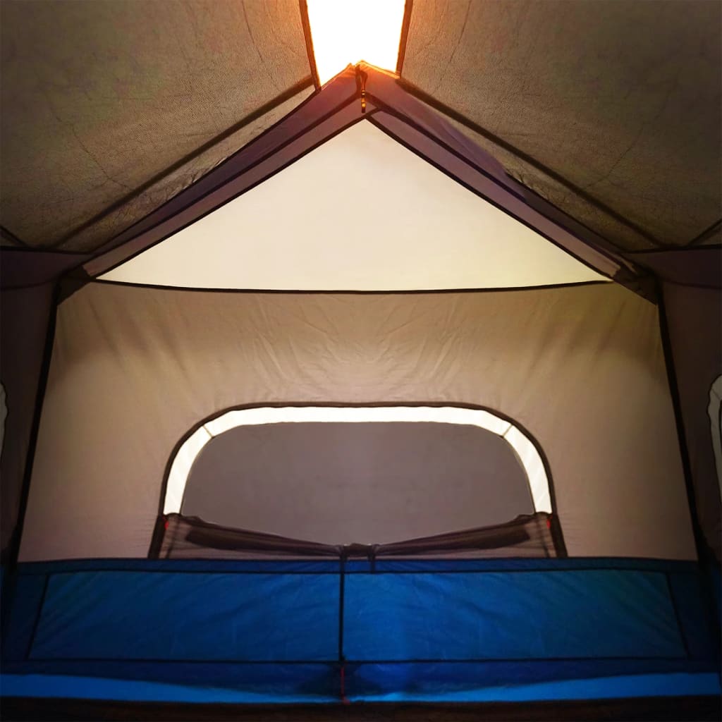 Family Tent with LED, Blue, Six-Person, Quick-Release