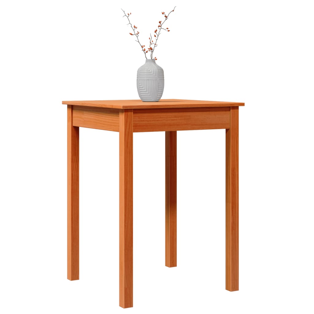 Dining table, wax brown, 55x55x75cm, solid pine