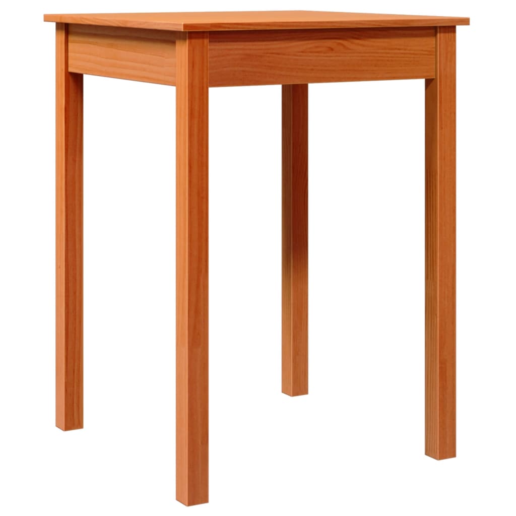 Dining table, wax brown, 55x55x75cm, solid pine