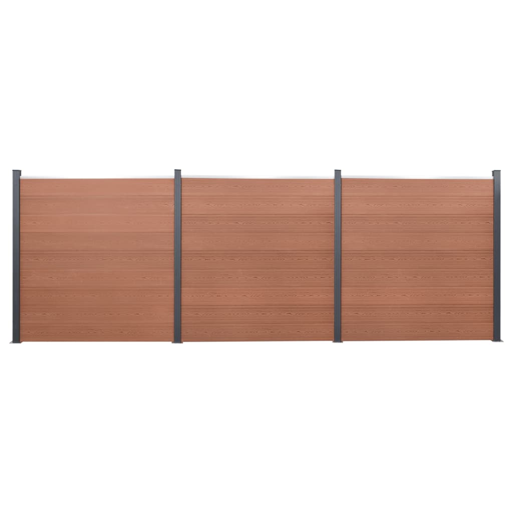 Tvoros segmento rinkinys, rudos spalvos, 526x186cm, WPC