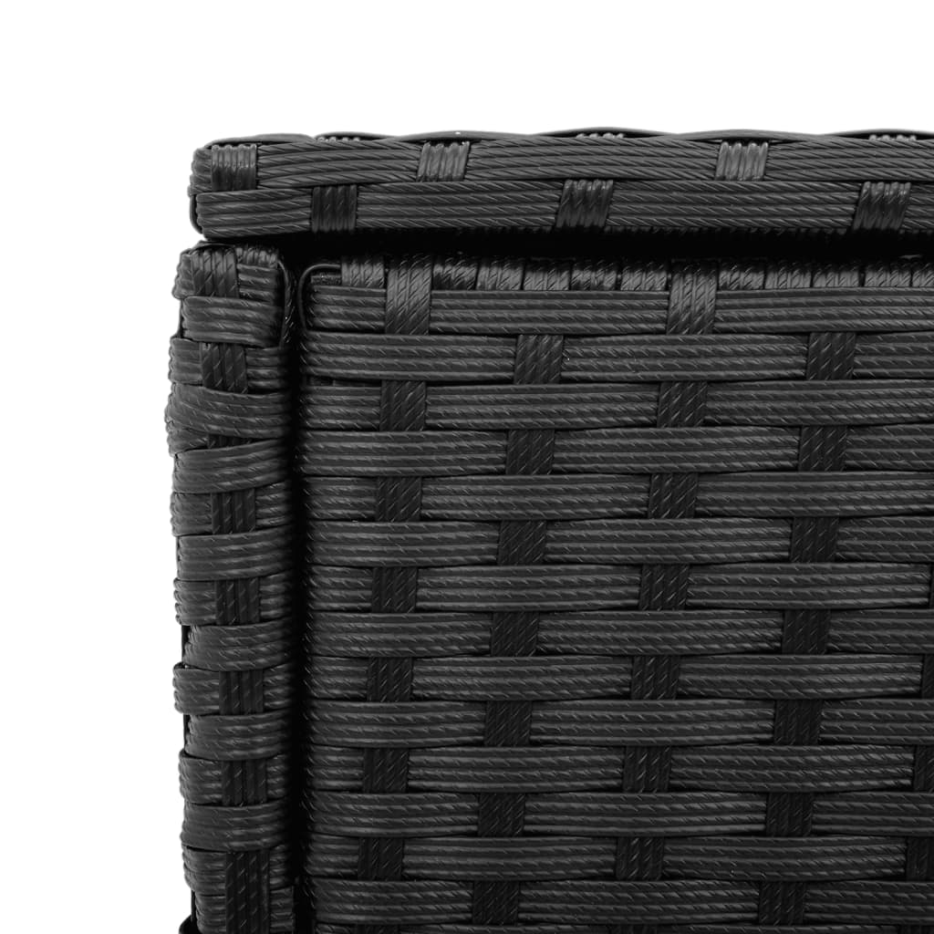 Galds ar galda virsmu, melns, 58x27,5x55cm, polirotangs