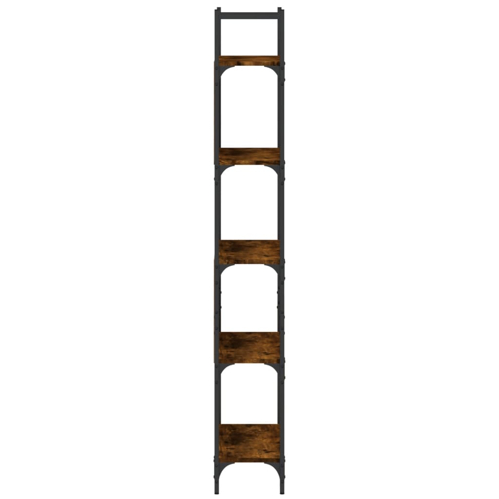 Bookcase, 5-tier, smoky, 60.5x24x166.5cm, wood