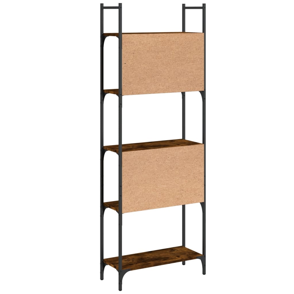 Bookcase, 5-tier, smoky, 60.5x24x166.5cm, wood