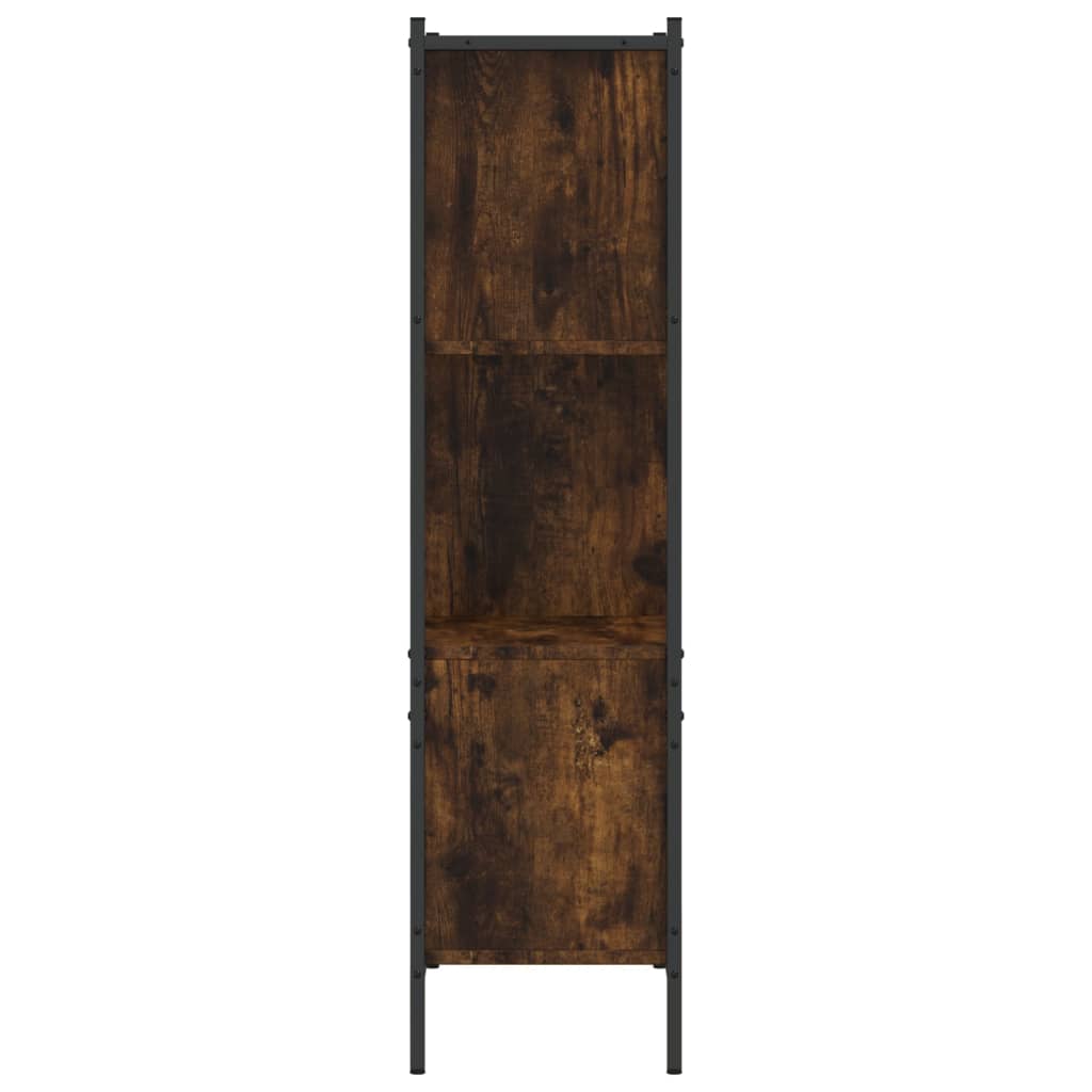 Bookcase, smoked oak, 72x28x109cm, engineered wood