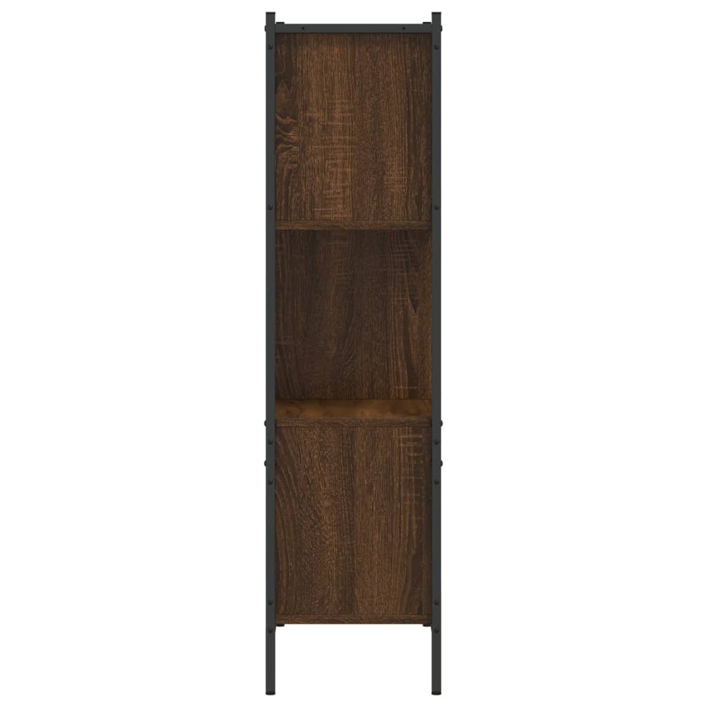 Grāmatu skapis, brūns ozols, 72x28x109cm, apstrādāta koksne