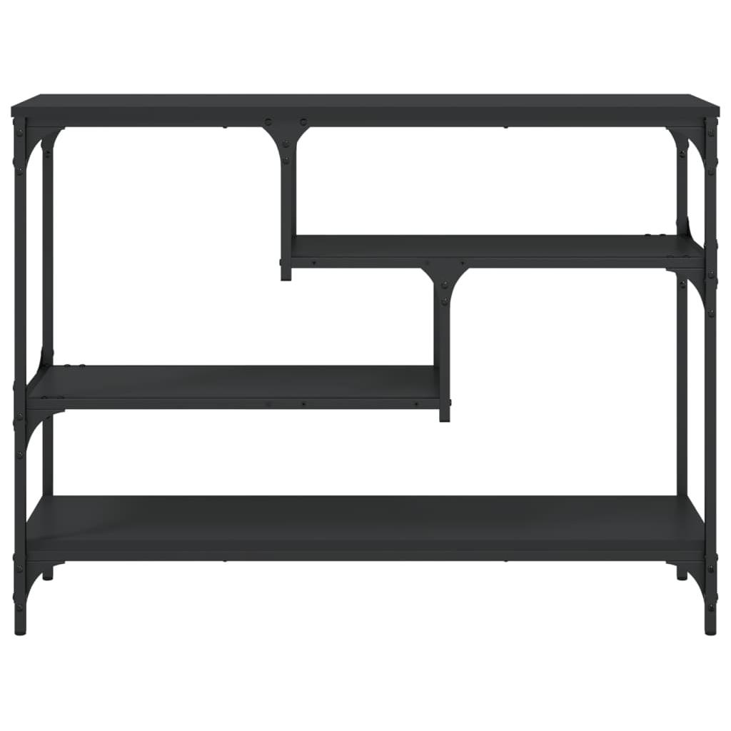 Konsolinis staliukas, juodas, 100x30x75cm, apdirbta mediena