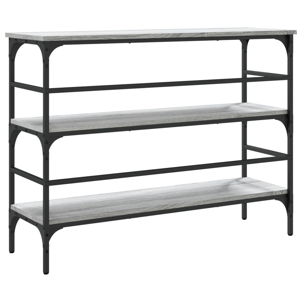 Konsolinis staliukas KYLIE III, ąžuolo medienos, pilkas