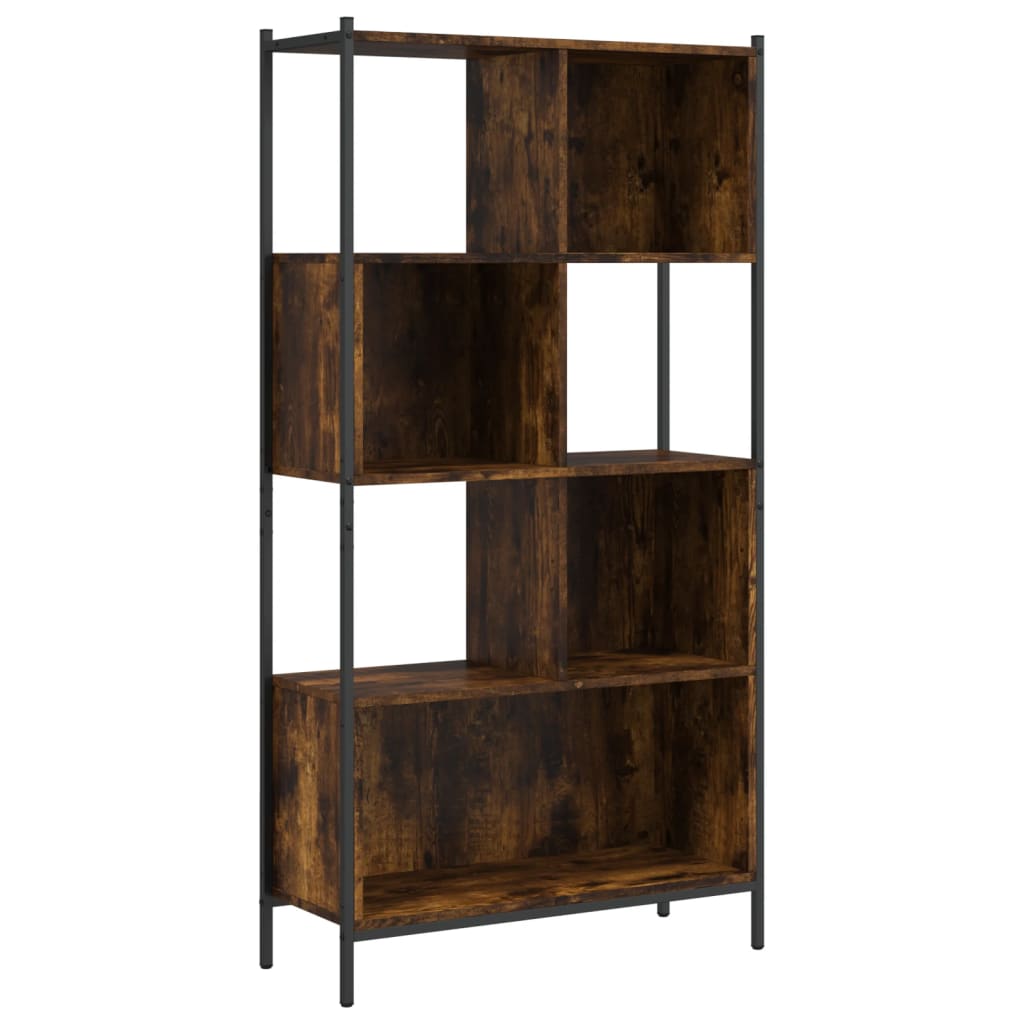 Knygų spinta, dūminio ąžuolo, 72x28x172cm, apdirbta mediena