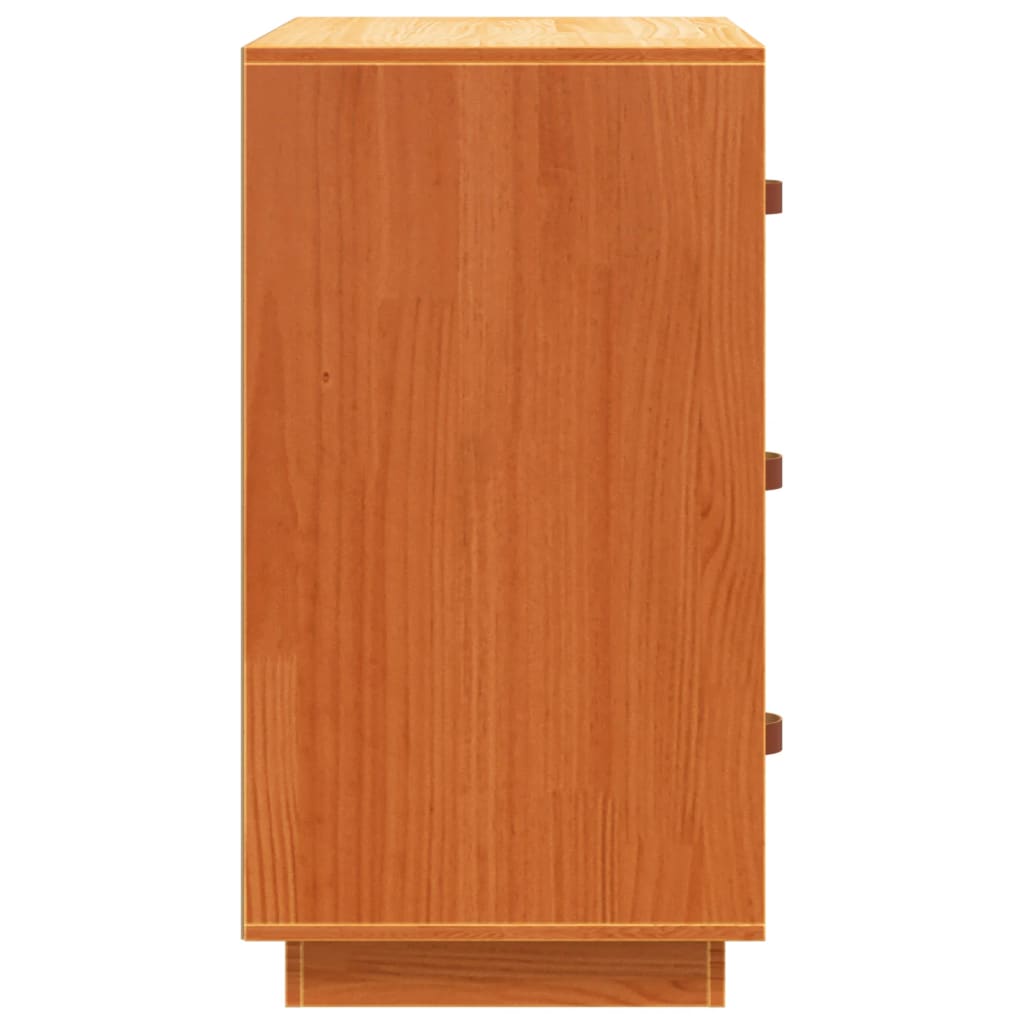 Sideboard, wax brown, 80x40x75cm, solid pine